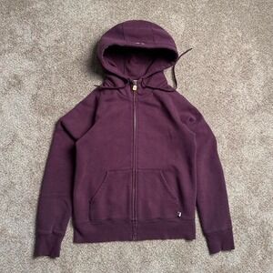 TNA MAROON ZIP UP HOODIE
